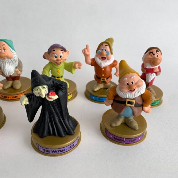 2002 Disney McDonalds Snow White 7 Dwarves Witch Happy Meal Toys - Picture 3 of 7